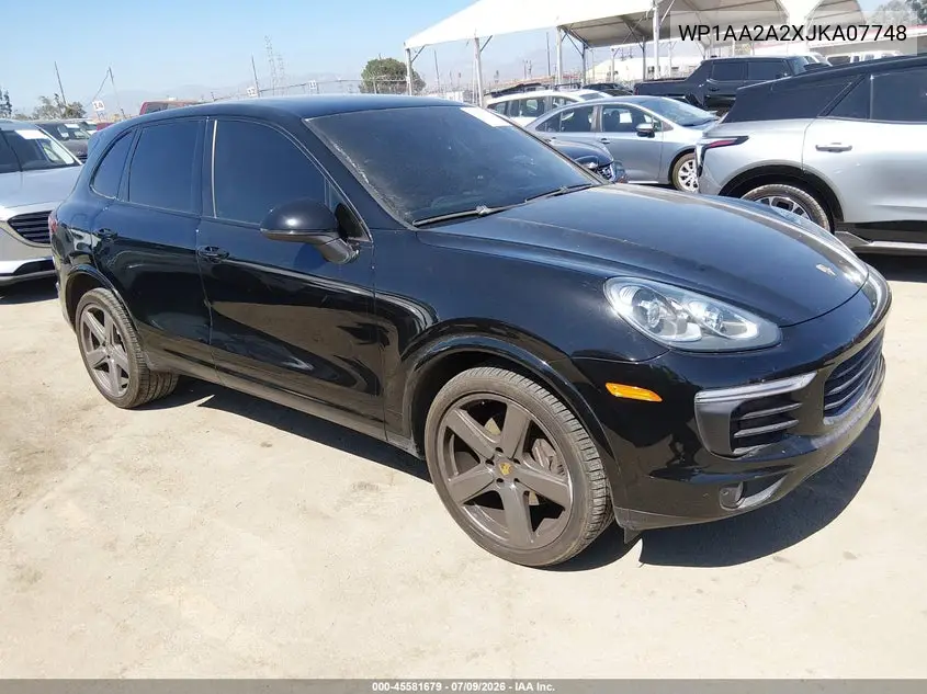 2018 Porsche Cayenne Platinum Edition VIN: WP1AA2A2XJKA07748 Lot: 45581679