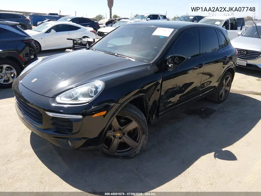 2018 Porsche Cayenne Platinum Edition VIN: WP1AA2A2XJKA07748 Lot: 45581679