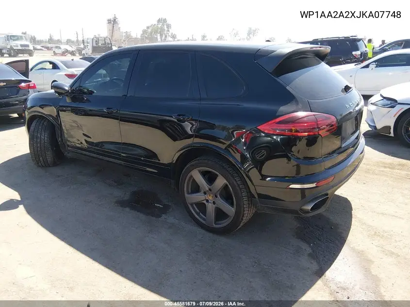 2018 Porsche Cayenne Platinum Edition VIN: WP1AA2A2XJKA07748 Lot: 45581679