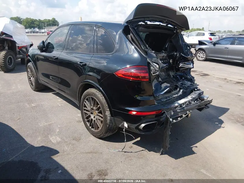 2018 Porsche Cayenne Platinum Edition VIN: WP1AA2A23JKA06067 Lot: 45582738