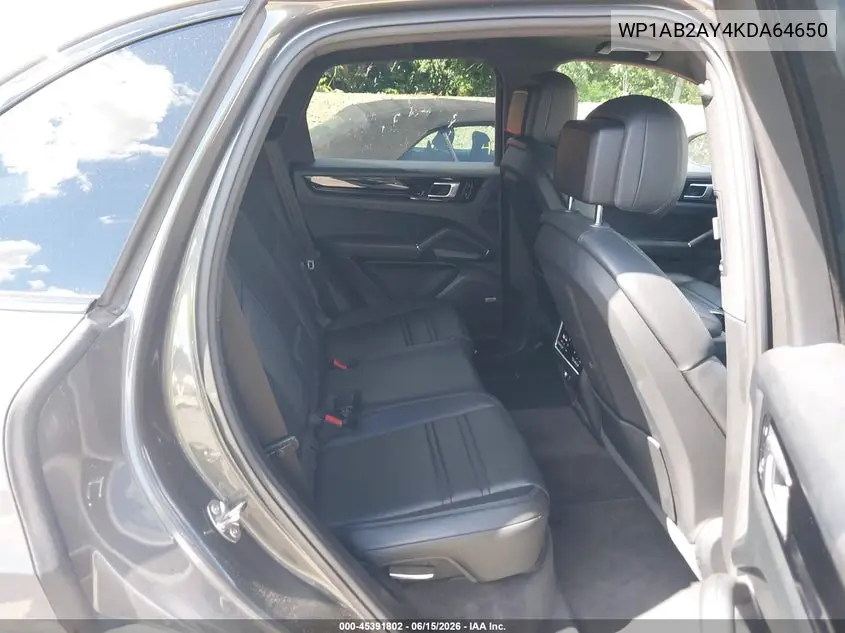 2019 Porsche Cayenne S VIN: WP1AB2AY4KDA64650 Lot: 45391802