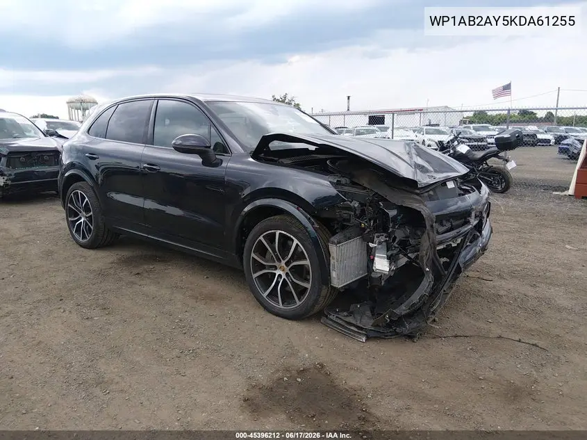 2019 Porsche Cayenne S VIN: WP1AB2AY5KDA61255 Lot: 45396212