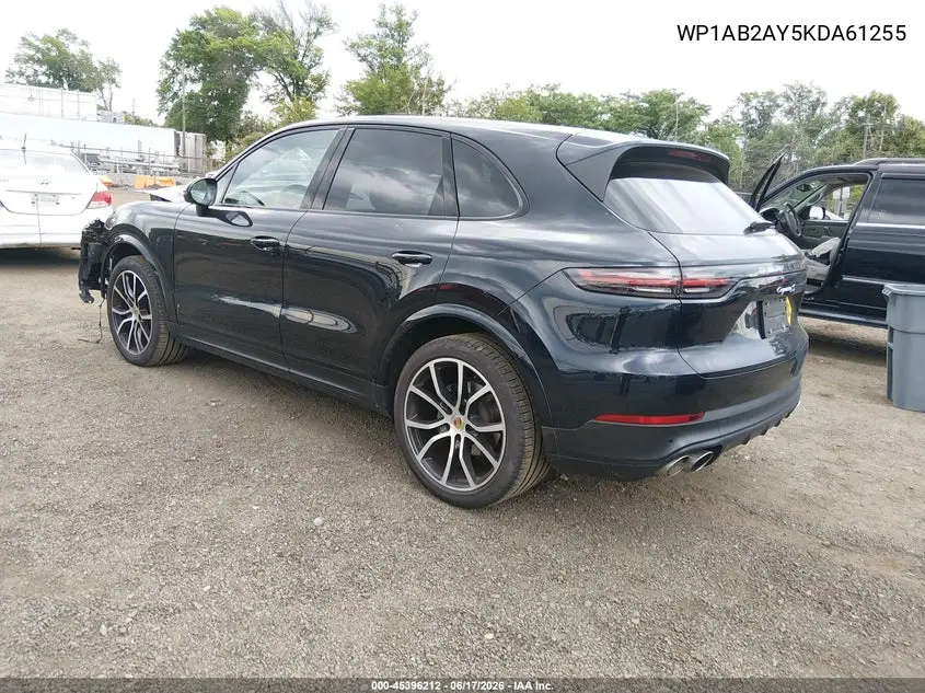 2019 Porsche Cayenne S VIN: WP1AB2AY5KDA61255 Lot: 45396212