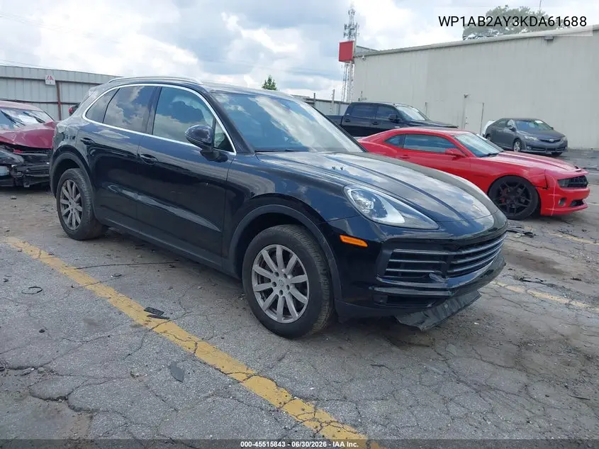 2019 Porsche Cayenne S VIN: WP1AB2AY3KDA61688 Lot: 45515843