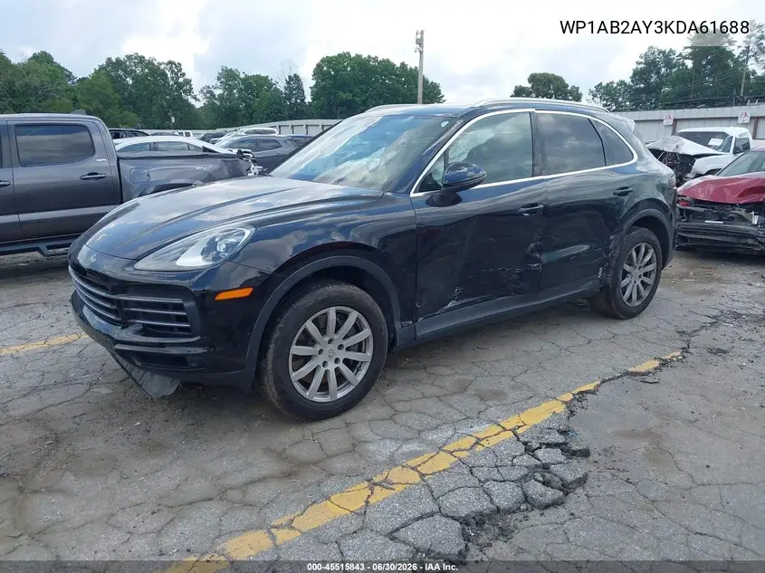 2019 Porsche Cayenne S VIN: WP1AB2AY3KDA61688 Lot: 45515843