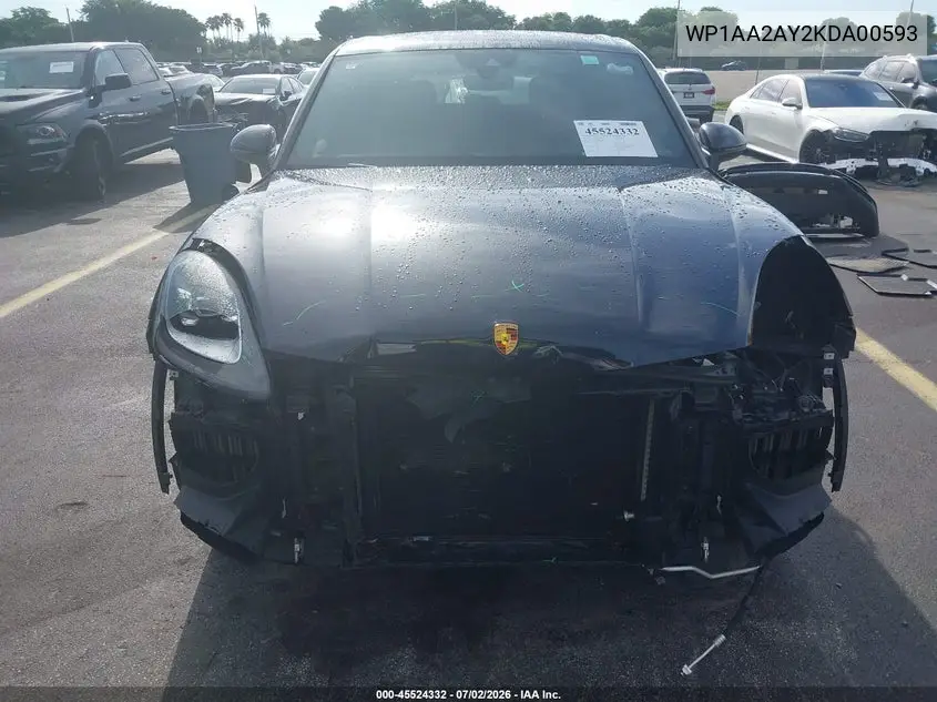 2019 Porsche Cayenne VIN: WP1AA2AY2KDA00593 Lot: 45524332