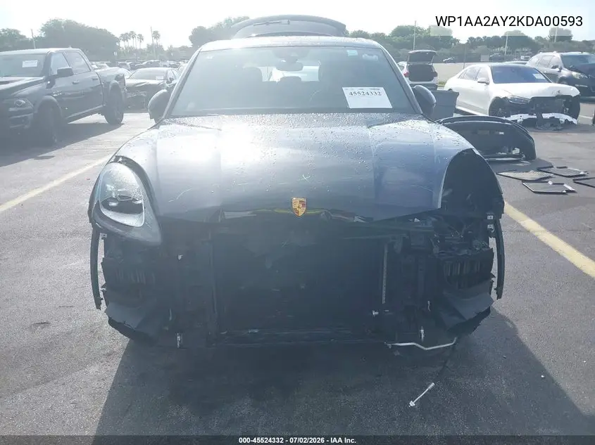 2019 Porsche Cayenne VIN: WP1AA2AY2KDA00593 Lot: 45524332
