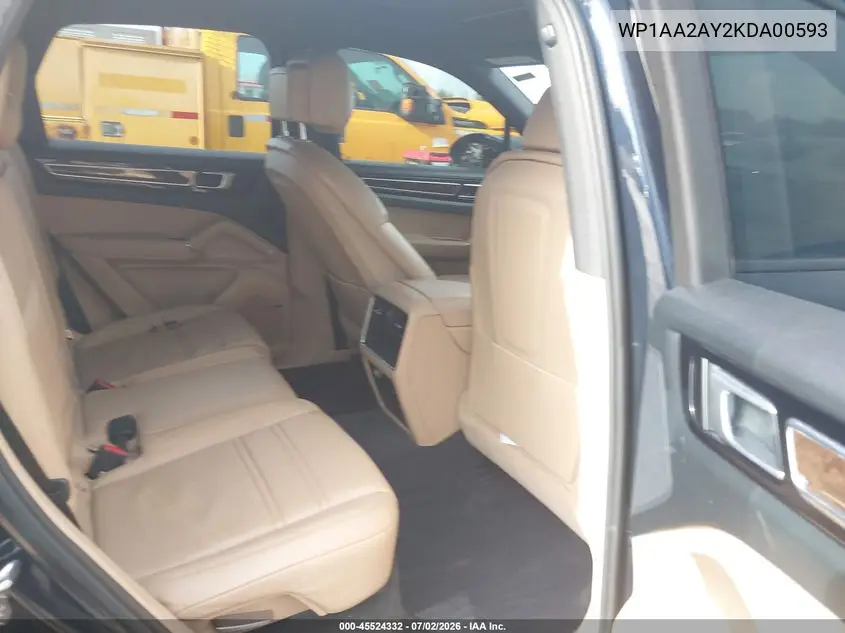 2019 Porsche Cayenne VIN: WP1AA2AY2KDA00593 Lot: 45524332