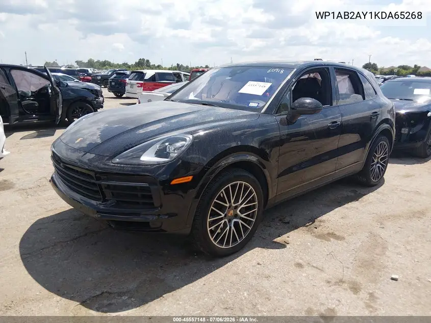 2019 Porsche Cayenne S VIN: WP1AB2AY1KDA65268 Lot: 45557148