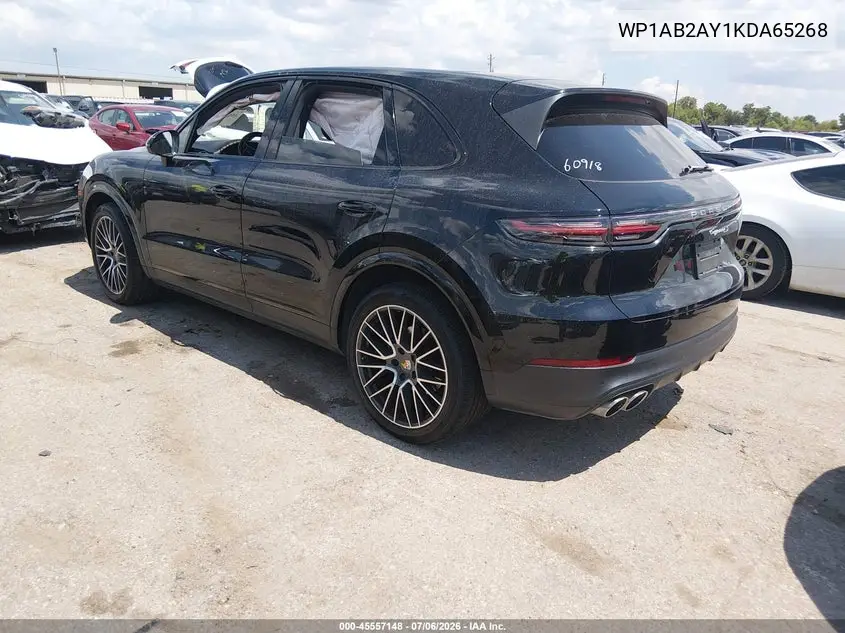 2019 Porsche Cayenne S VIN: WP1AB2AY1KDA65268 Lot: 45557148