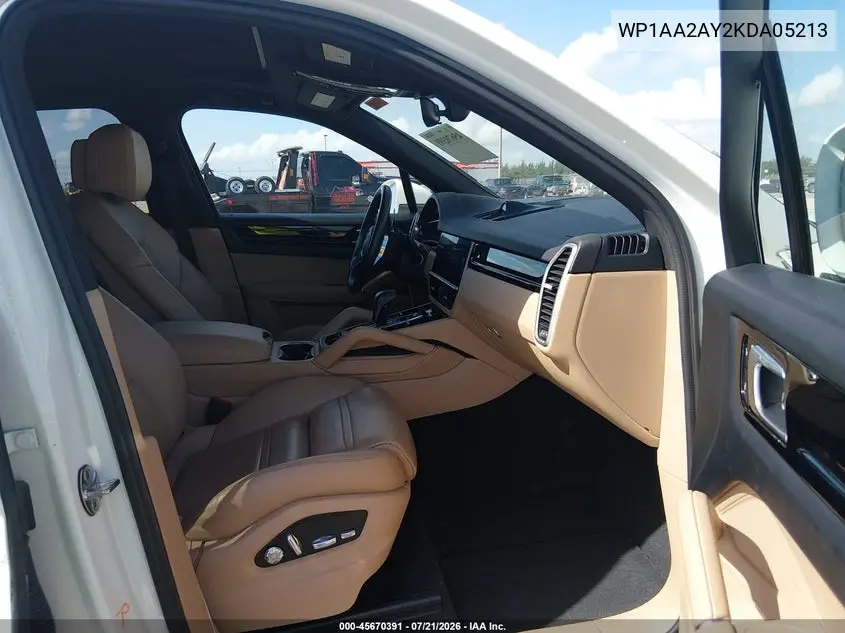 2019 Porsche Cayenne VIN: WP1AA2AY2KDA05213 Lot: 45670391