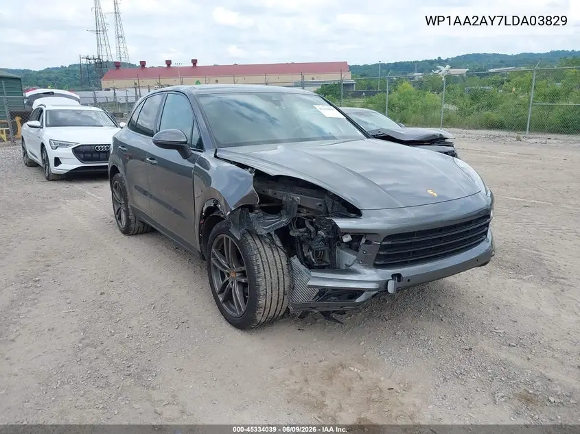 2020 Porsche Cayenne VIN: WP1AA2AY7LDA03829 Lot: 45334039
