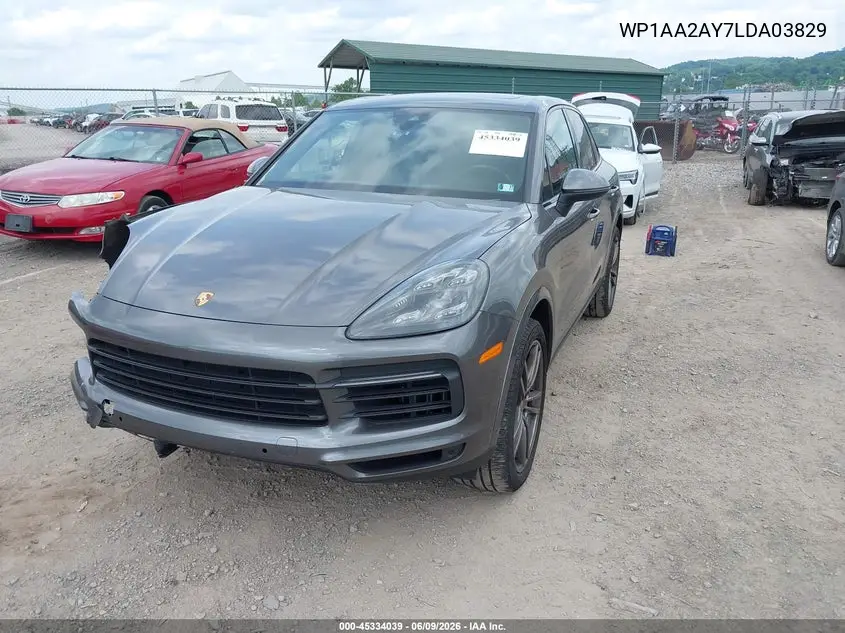 2020 Porsche Cayenne VIN: WP1AA2AY7LDA03829 Lot: 45334039