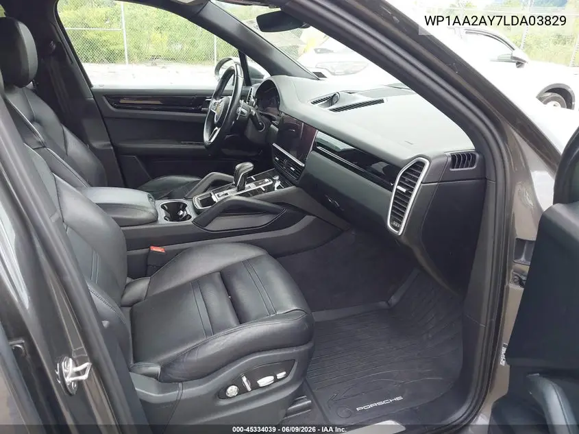 2020 Porsche Cayenne VIN: WP1AA2AY7LDA03829 Lot: 45334039