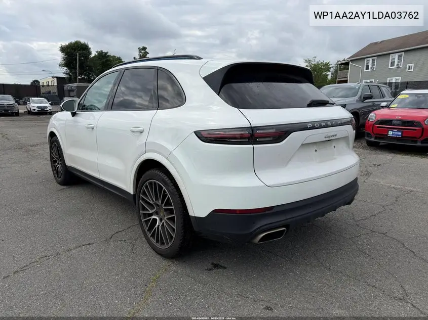 2020 Porsche Cayenne VIN: WP1AA2AY1LDA03762 Lot: 45499982