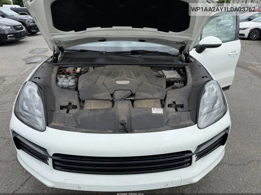2020 Porsche Cayenne VIN: WP1AA2AY1LDA03762 Lot: 45499982