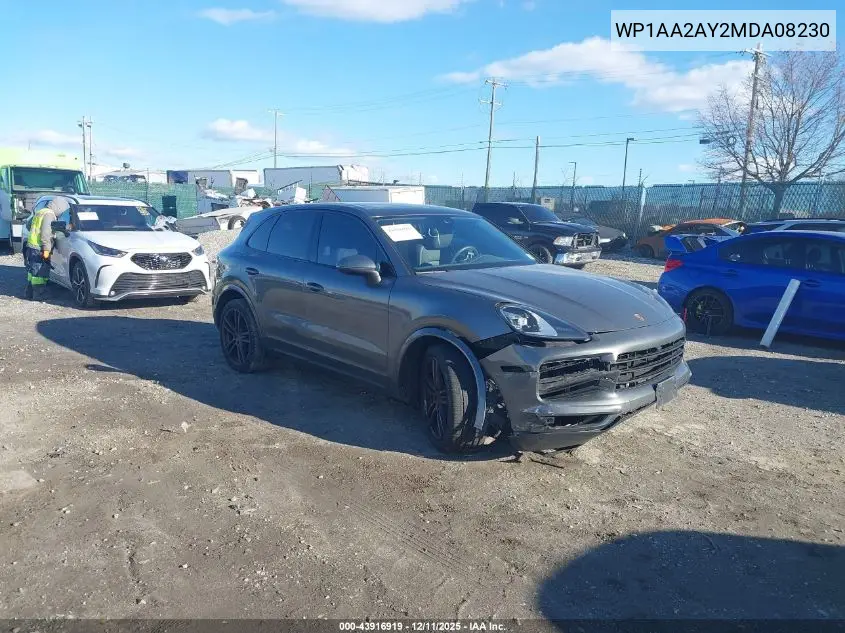 WP1AA2AY2MDA08230 2021 Porsche Cayenne