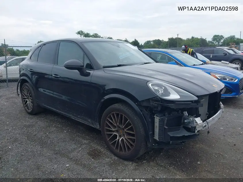 2023 Porsche Cayenne Platinum Edition VIN: WP1AA2AY1PDA02598 Lot: 45543338