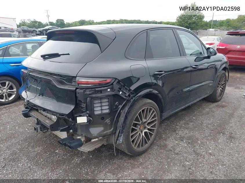 2023 Porsche Cayenne Platinum Edition VIN: WP1AA2AY1PDA02598 Lot: 45543338