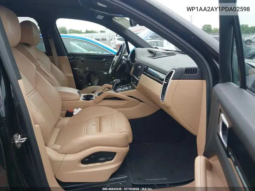 2023 Porsche Cayenne Platinum Edition VIN: WP1AA2AY1PDA02598 Lot: 45543338