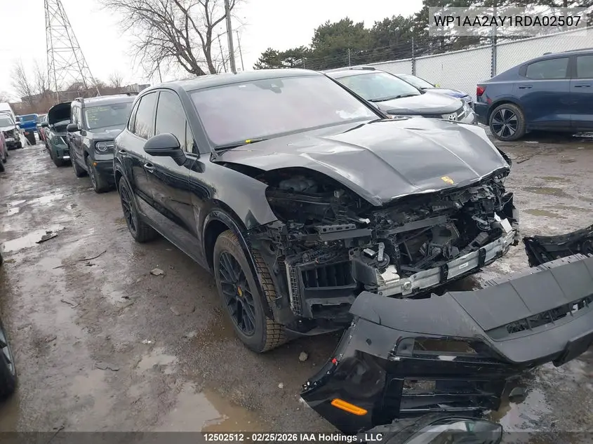 2024 Porsche Cayenne VIN: WP1AA2AY1RDA02507 Lot: 12502512