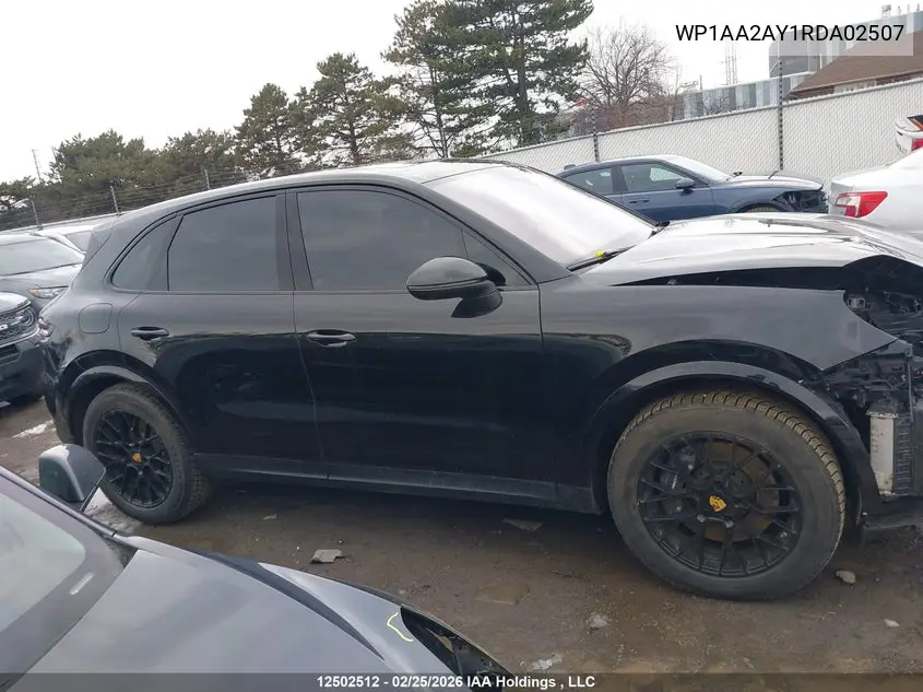 2024 Porsche Cayenne VIN: WP1AA2AY1RDA02507 Lot: 12502512