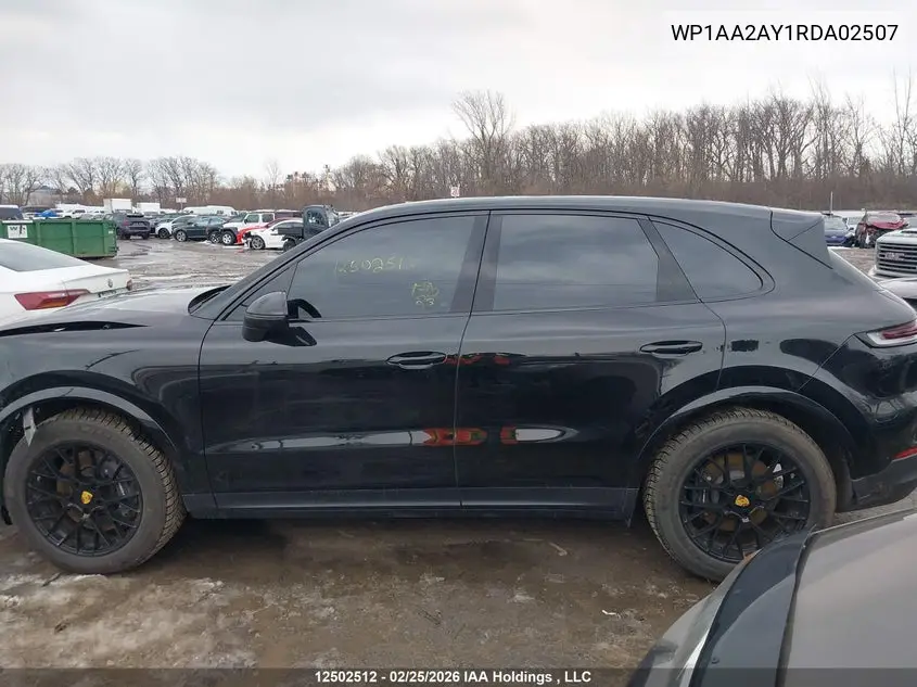 2024 Porsche Cayenne VIN: WP1AA2AY1RDA02507 Lot: 12502512