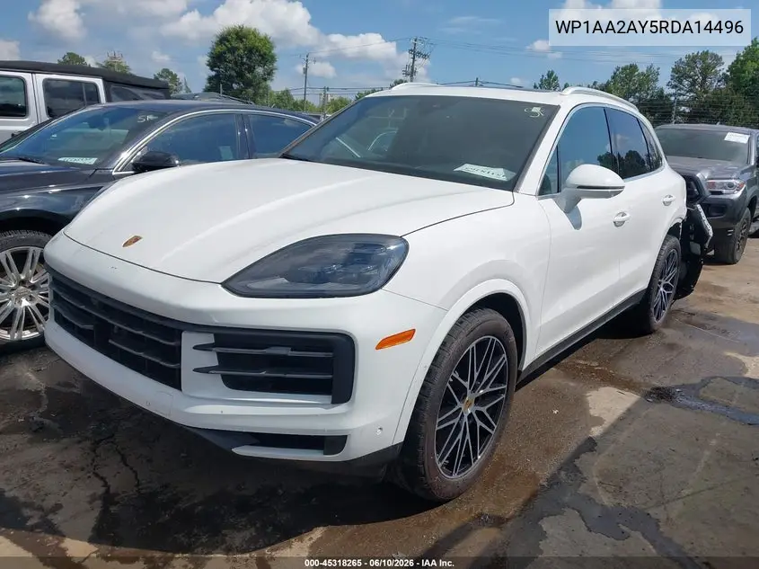2024 Porsche Cayenne VIN: WP1AA2AY5RDA14496 Lot: 45318265