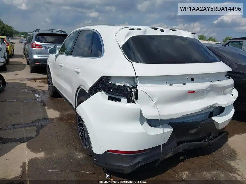 2024 Porsche Cayenne VIN: WP1AA2AY5RDA14496 Lot: 45318265