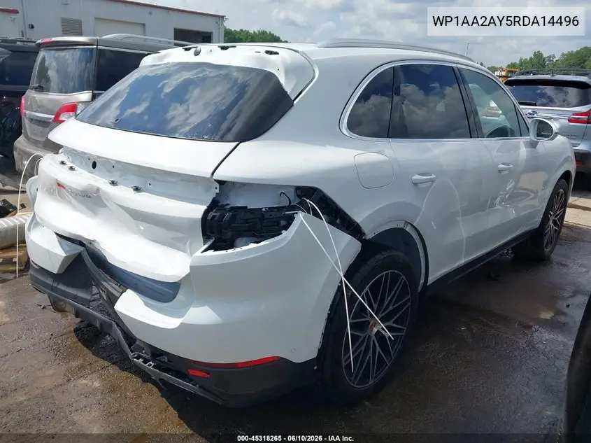 2024 Porsche Cayenne VIN: WP1AA2AY5RDA14496 Lot: 45318265