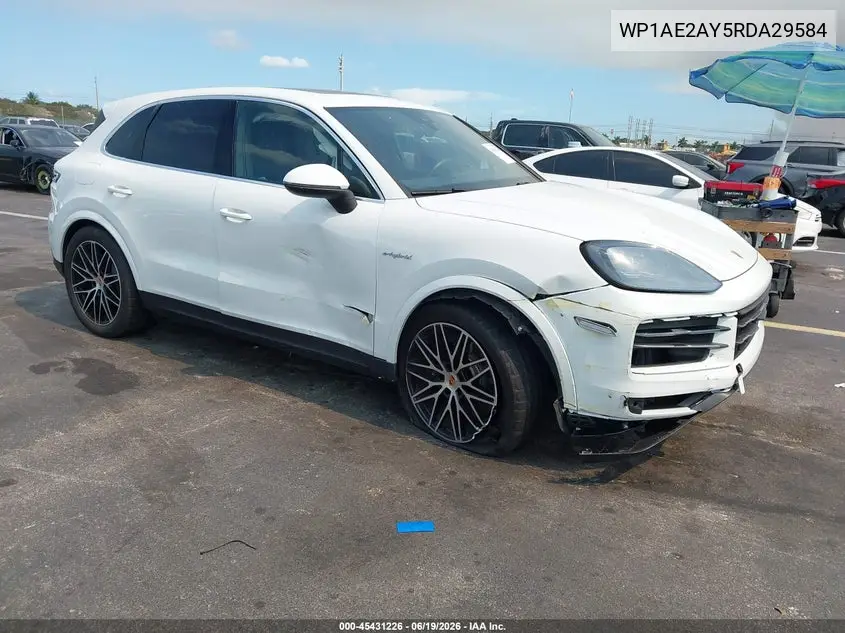 2024 Porsche Cayenne E-Hybrid VIN: WP1AE2AY5RDA29584 Lot: 45431226