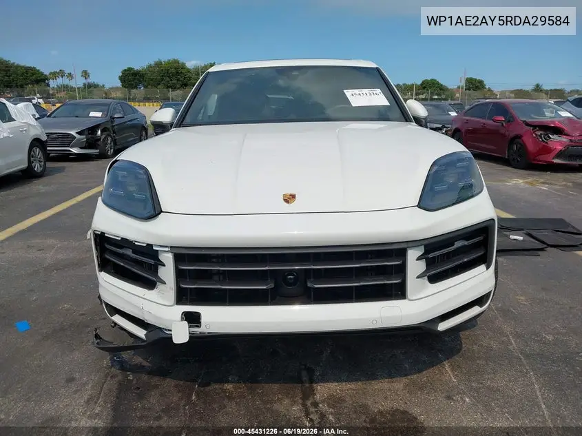 2024 Porsche Cayenne E-Hybrid VIN: WP1AE2AY5RDA29584 Lot: 45431226