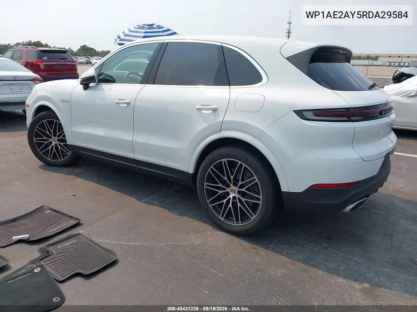 2024 Porsche Cayenne E-Hybrid VIN: WP1AE2AY5RDA29584 Lot: 45431226
