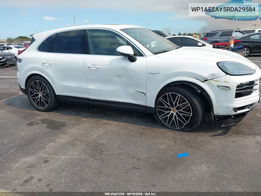 2024 Porsche Cayenne E-Hybrid VIN: WP1AE2AY5RDA29584 Lot: 45431226