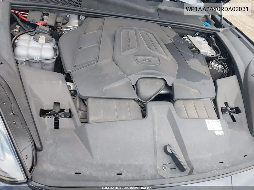 2024 Porsche Cayenne VIN: WP1AA2AY0RDA02031 Lot: 45512030