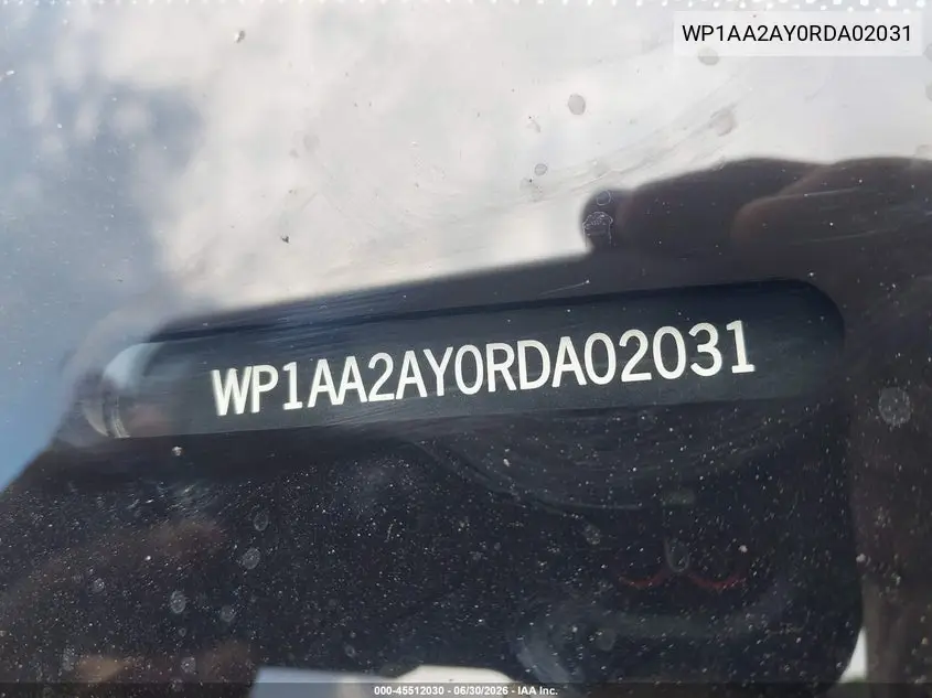 2024 Porsche Cayenne VIN: WP1AA2AY0RDA02031 Lot: 45512030