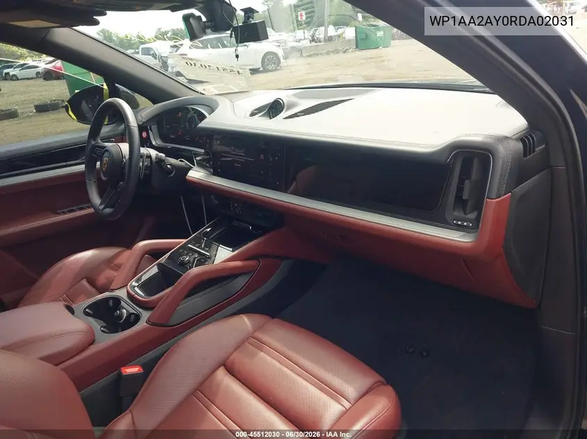 2024 Porsche Cayenne VIN: WP1AA2AY0RDA02031 Lot: 45512030