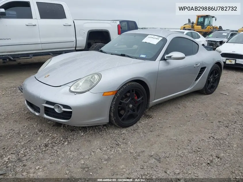 2006 Porsche Cayman S VIN: WP0AB29886U782732 Lot: 44994189