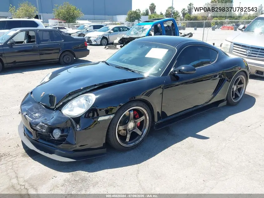 2007 Porsche Cayman S VIN: WP0AB29837U782543 Lot: 45520384