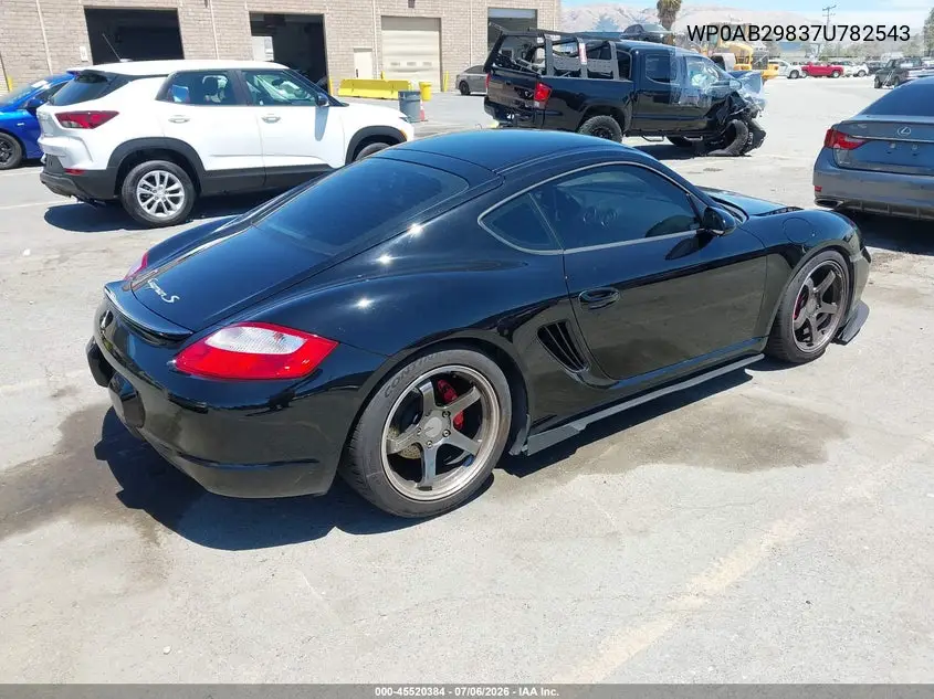 2007 Porsche Cayman S VIN: WP0AB29837U782543 Lot: 45520384