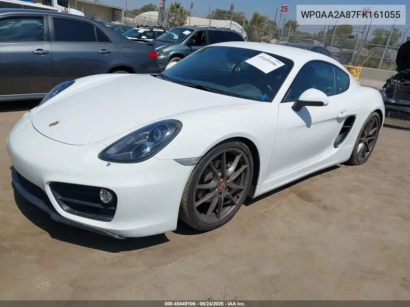 2015 Porsche Cayman VIN: WP0AA2A87FK161055 Lot: 45449106