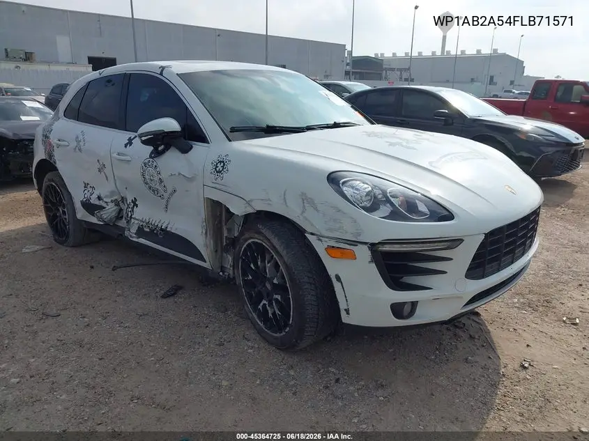 2015 Porsche Macan S VIN: WP1AB2A54FLB71571 Lot: 45364725