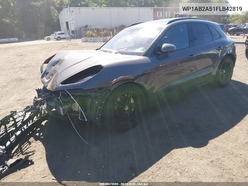 2015 Porsche Macan S VIN: WP1AB2A51FLB42819 Lot: 45370086