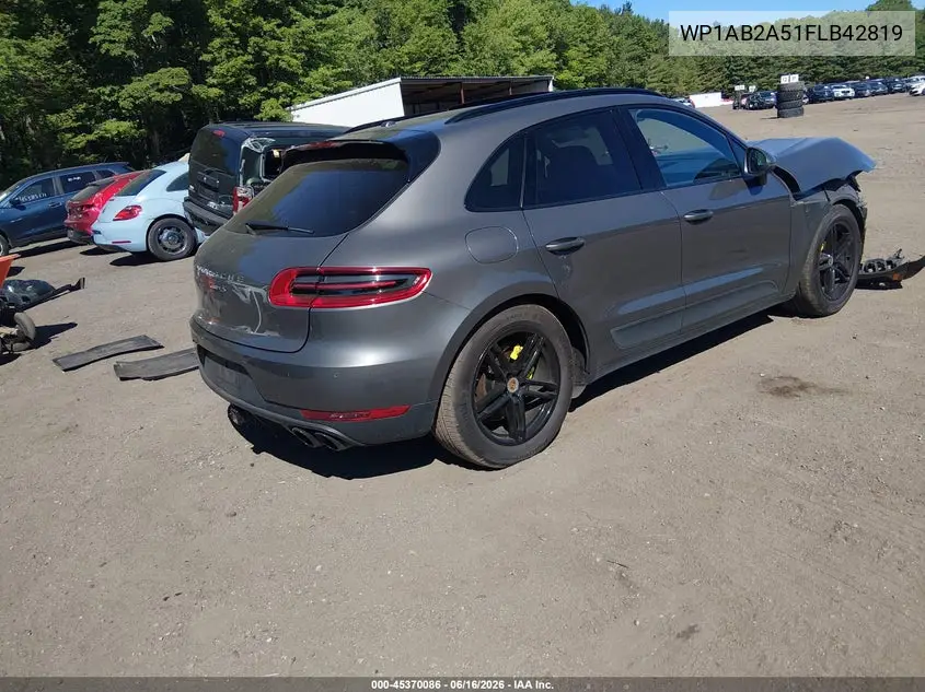 2015 Porsche Macan S VIN: WP1AB2A51FLB42819 Lot: 45370086