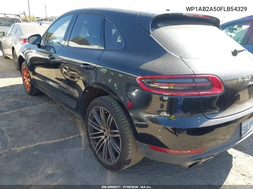 2015 Porsche Macan S VIN: WP1AB2A50FLB54329 Lot: 45508217