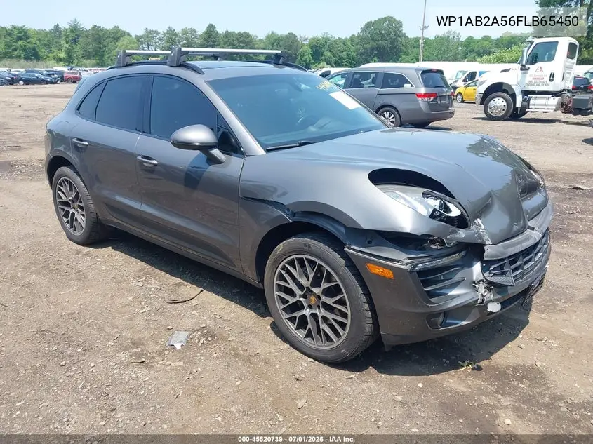 2015 Porsche Macan S VIN: WP1AB2A56FLB65450 Lot: 45520739
