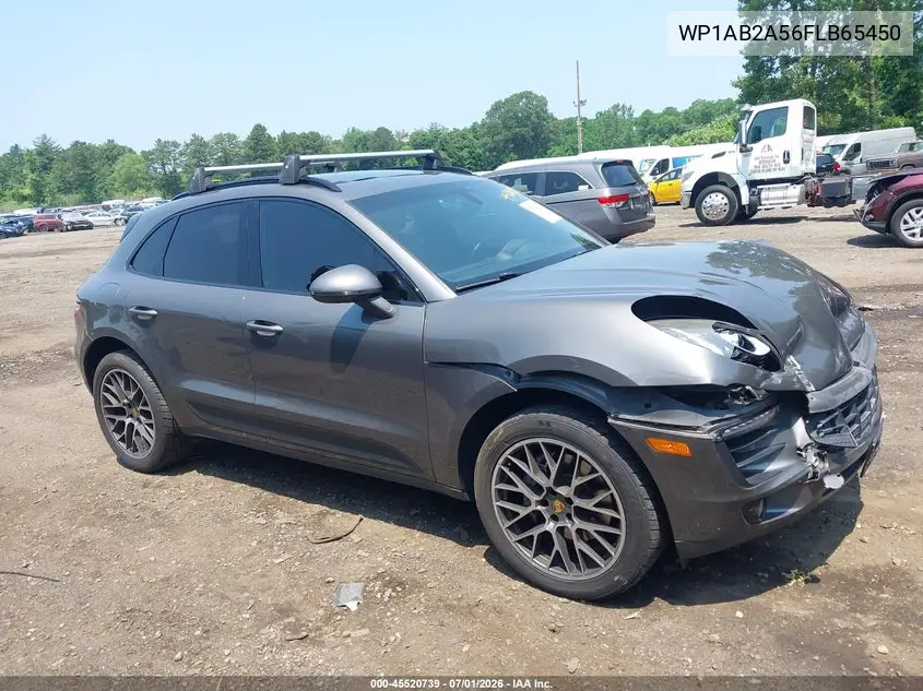 2015 Porsche Macan S VIN: WP1AB2A56FLB65450 Lot: 45520739