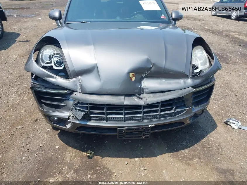 2015 Porsche Macan S VIN: WP1AB2A56FLB65450 Lot: 45520739