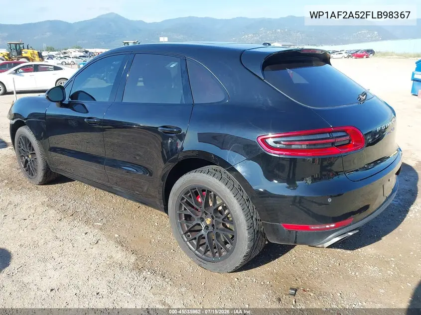 2015 Porsche Macan Turbo VIN: WP1AF2A52FLB98367 Lot: 45535962