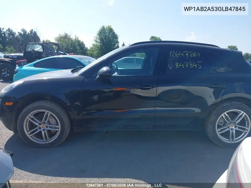 2016 Porsche Macan S VIN: WP1AB2A53GLB47845 Lot: 12647261